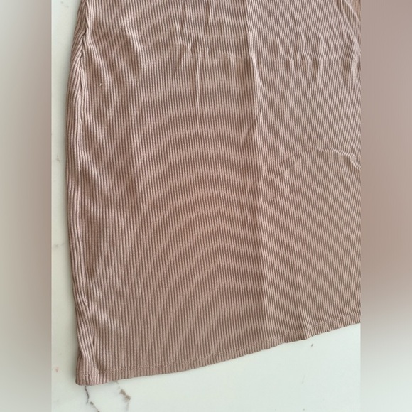 H&M Tan Ribbed Mini Dress - Picture 2 of 7